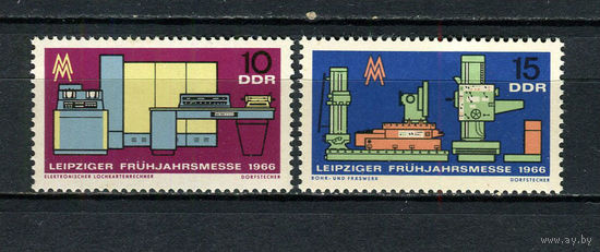 ГДР - 1966 - Лейпцигская весенняя ярмарка. Техника - [Mi. 1159-1160] - полная серия - 2 марки. MNH.  (LOT J52)