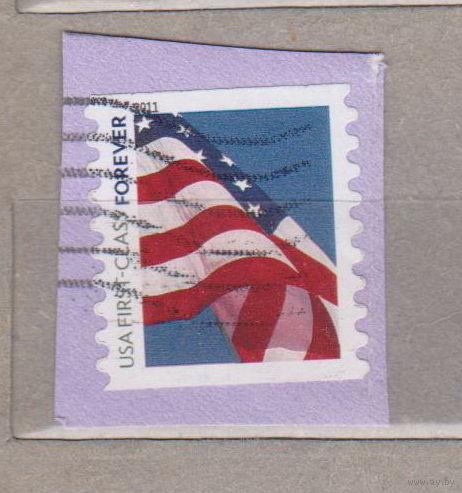Флаг США 2011 год лот 1066 вырезки