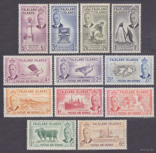1952 Фолклендские острова 102-113 MLH Фауна - Георг VI 164,00 евро