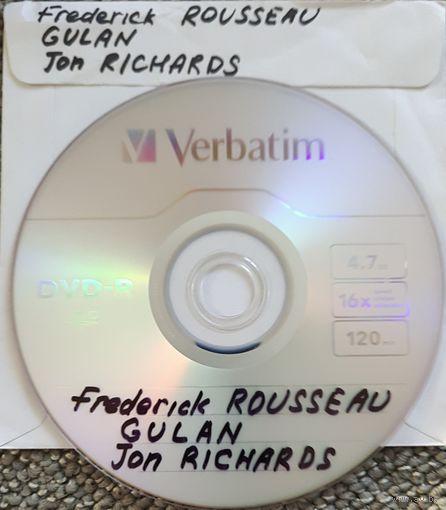 DVD MP3 дискография Frederick ROUSSEAU, GULAN, Jon RICHARDS - 1 DVD