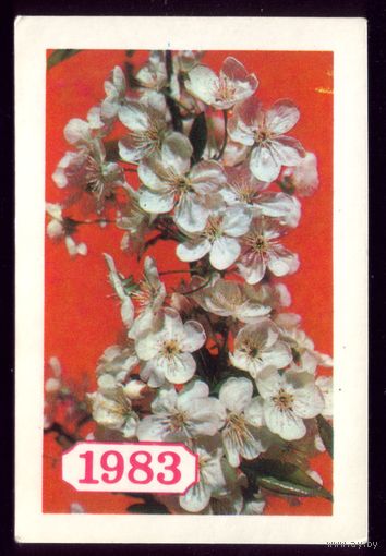 1 календарик Дерево 1983