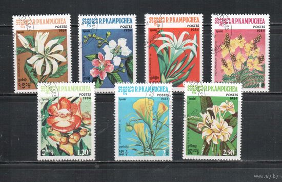 Камбоджа-1984 (Мих.591-597) гаш. ,Флора, Цветы(полная серия)