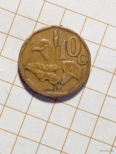 Южная Африка 10 центов 1993 года .