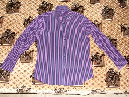 Рубашка Hawes & Curtis 100 % хлопок оригинал.48 (M).180см, ворот 40.