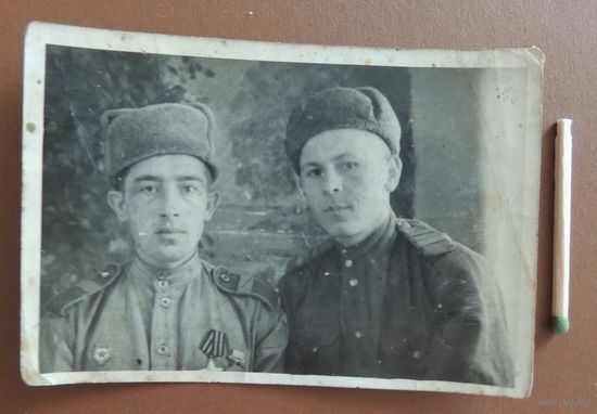 Фото фронтовое, 1945 г., кавалер славы и отваги