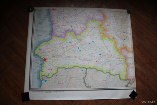 Карта Белорусской ССР 1987 г. (большая)