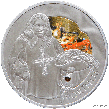 Монеты Беларуси - 20 рублей 2009 г. / ПАРТОС / (тираж. 5 тыс.шт ) СЕРЕБРО - ПРУФ.