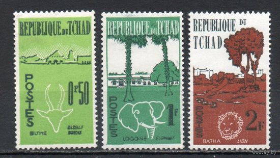 Годовщина независимости Чад 1961 год 3 марки