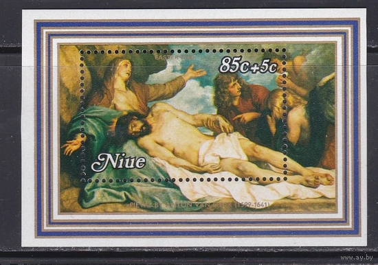 Ниуэ, 1980, Искусство, Живопись, Ван Дейк ,  Блок ** Религия