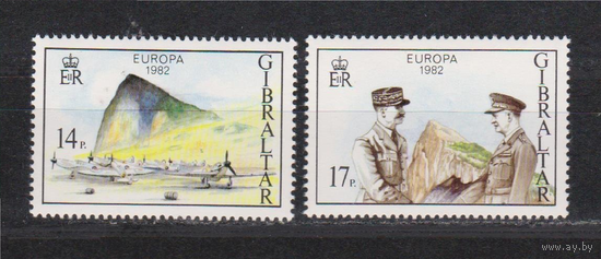Гибралтар 1982 Европа CEPT СЕПТ Исторические документы и события П/с MNH OG\\АР