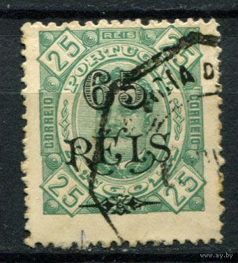 Португальские колонии - Ангола - 1902 - Надпечатка 65 REIS на 25R - [Mi.58] - 1 марка. Гашеная.  (Лот 78AN)