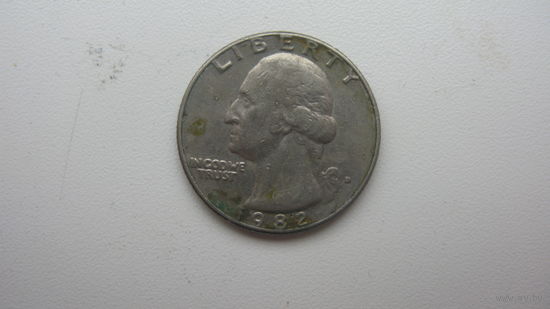 США 25 центов 1982 г.