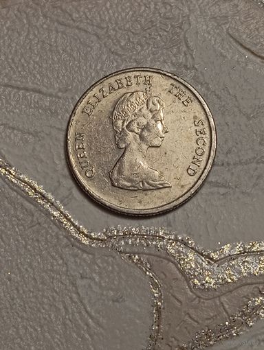 Карибы 10 центов 1996 года .