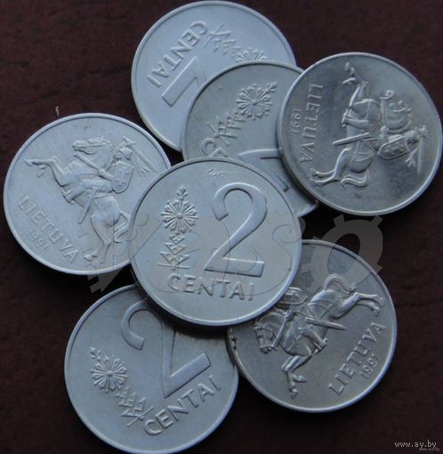 8073: 2 цента 1991 Литва
