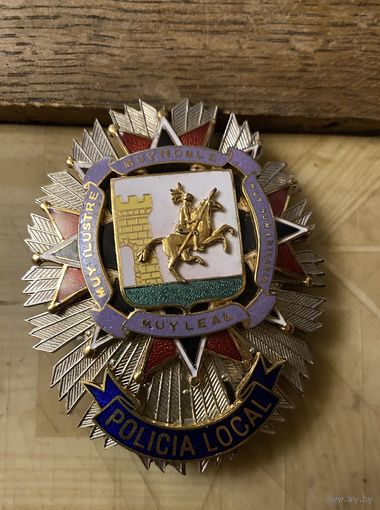 Наборный Нагрудный знак полицейского (Южная Америка) эмали и в тяж. металле