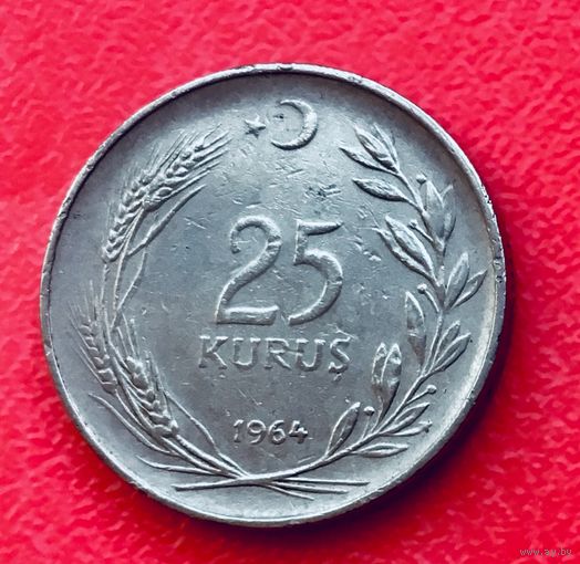04-28 Турция, 25 куруш 1964 г.