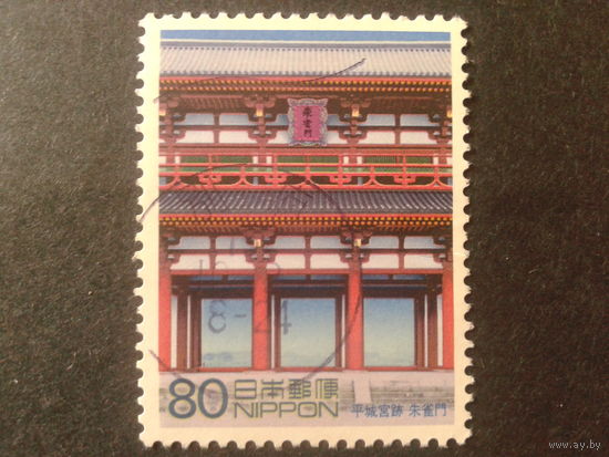 Япония 2002 архитектура, марка из блока