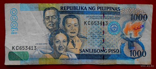 Филиппины, 1000 песо, 2011 г., VF