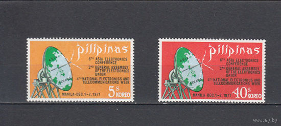 Электросвязь. Филиппины. 1982. 2 марки (полная серия). Michel N 983-984 (1,0 е).