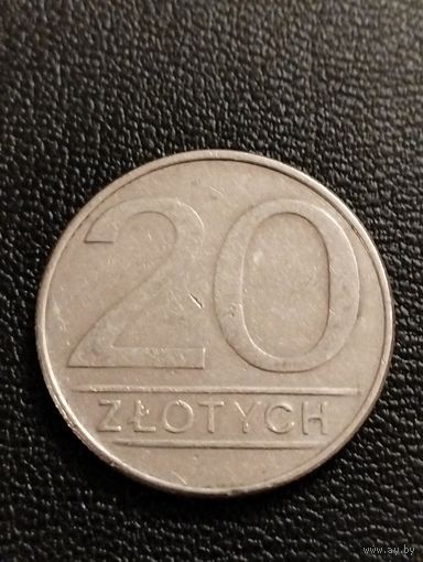 Польша 20 злотых 1986 г.