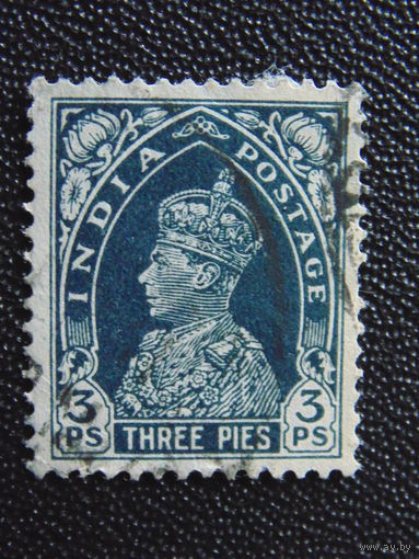 Британская Индия 1937 г. Король Георг VI.