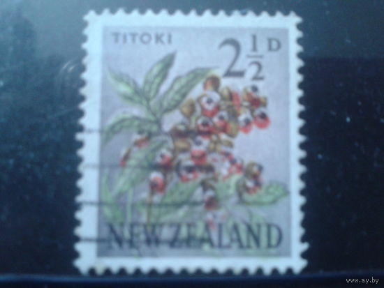 Новая Зеландия 1960 Цветы 2,5 пенса