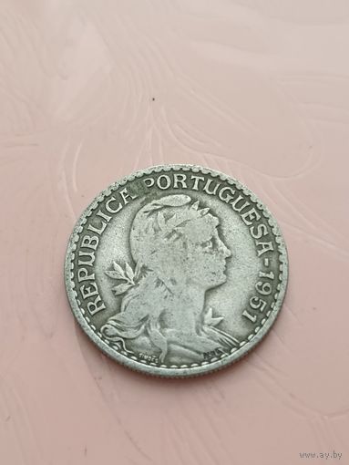 Португалия 1 эскудо 1951г(9)