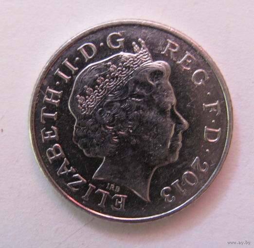 10 пенсов, Великобритания 2013 г., AU