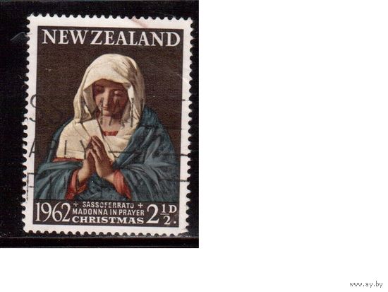Новая Зеландия-1962, (Мих.424) гаш., Рождество, Живопись