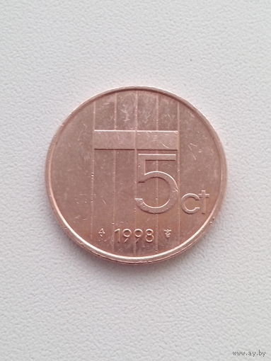 5 центов 1998 г. Нидерланды.