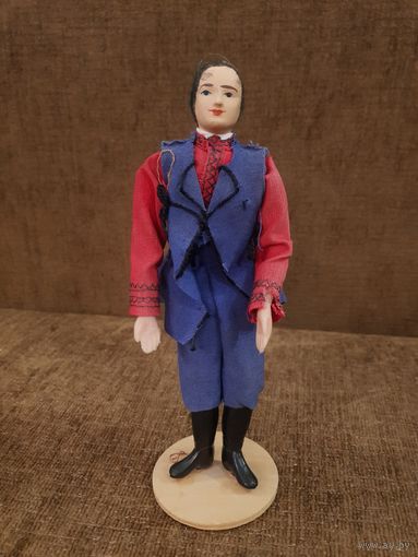 Ретро кукла Мужчина, Польша, 1983 год, ручная работа. Lalki Regionalne, Hand made.