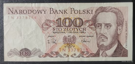 100 злотых 1988 года, серия ТN - Польша