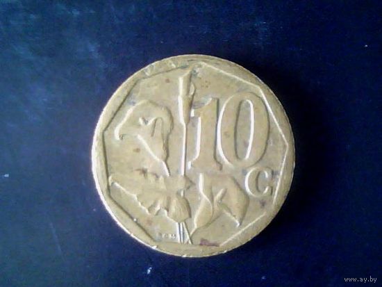 Монеты.Африка.ЮАР 10 Центов.2010.
