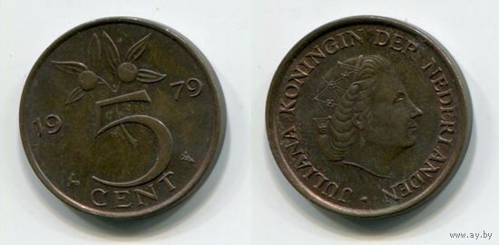 Нидерланды. 5 центов (1979, XF)