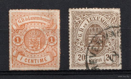 ЛЮКСЕМБУРГ\4о\1865-75 Luxembourg (MLH/гаш, CV $65)