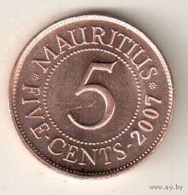 Маврикий 5 цент 2007