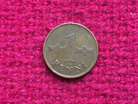 Финляндия 1 пенни 1968 г.
