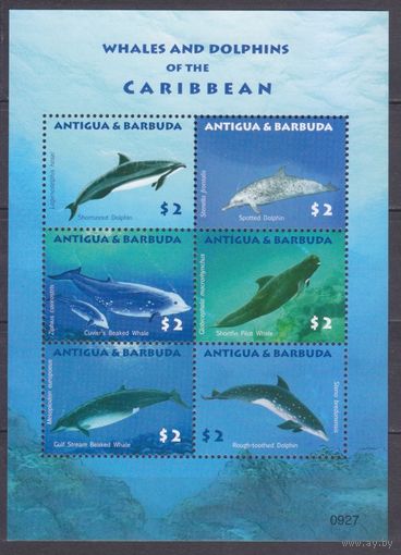 2010 Антигуа и Барбуда 4741-4746KL Морская фауна - Дельфины, Киты 10,00 евро