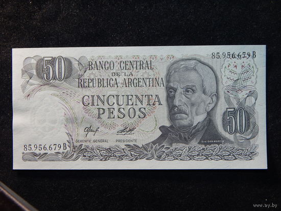 Аргентина 50 песо 1976-78г.UNC