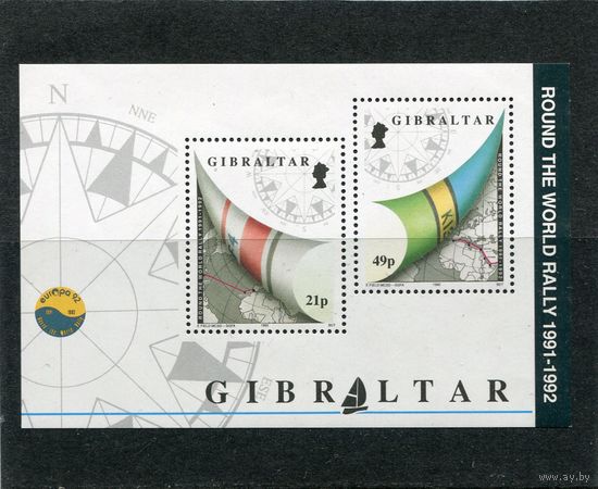Гибралтар. Парусная регата, карты регат, блок