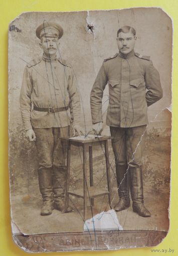 Фото кабинет-портрет "Солдаты РИ", до 1917 г.