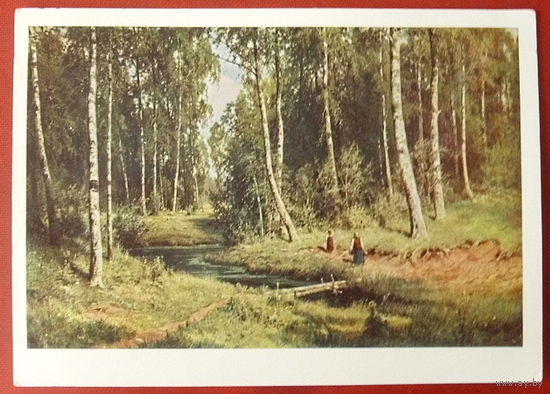 Шишкин. Ручей в берёзовом лесу. Чистая. 1967 года. *278.