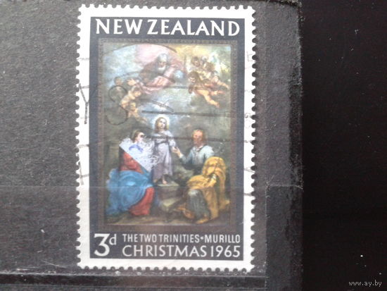Новая Зеландия 1965 Рождество, живопись