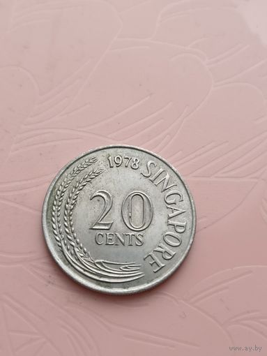 Сингапур 20 центов  1978г(9)