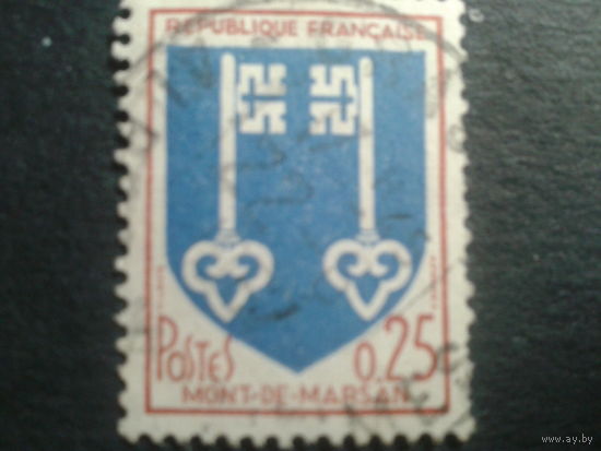 Франция 1966 герб г. Монт де Марсан