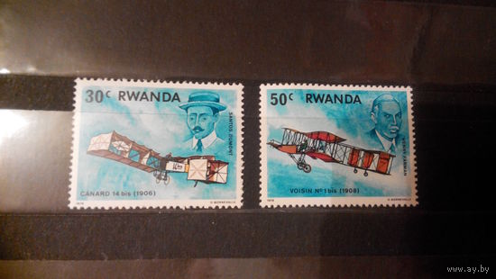 Транспорт, авиация, самолеты, воздушный флот, марки, Руанда, 1978
