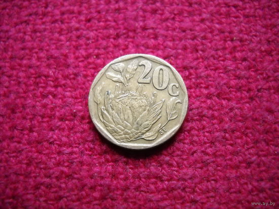 ЮАР Южная Африка 20 центов 1995 г.