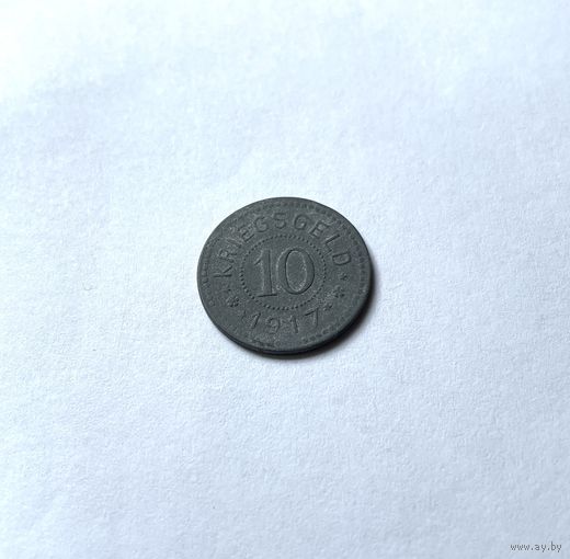 Германия Нотгельд Lambrecht (Bavaria) 10 пфеннигов 1917 год (вариант монеты 1)