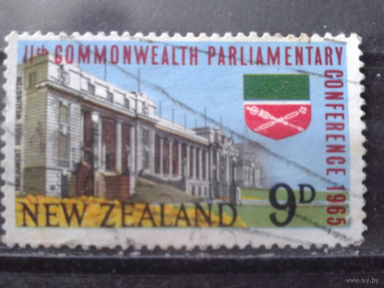Новая Зеландия 1965 Правительственное здание Михель-1,8 евро гаш