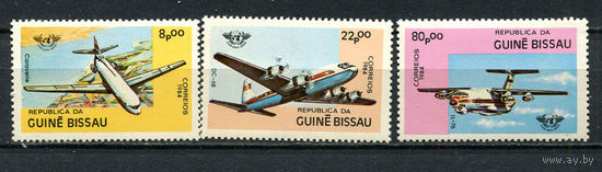 Гвинея-Бисау - 1984 - Авиация - [Mi. 754-756] - полная серия - 3 марки. MNH.  (Лот 91Eu)-T5P10